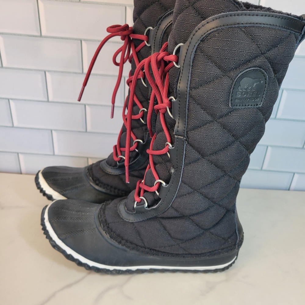 Sorel Out N About US 7 EU 38 Tall Quilted Lined Boots Waterproof Winter